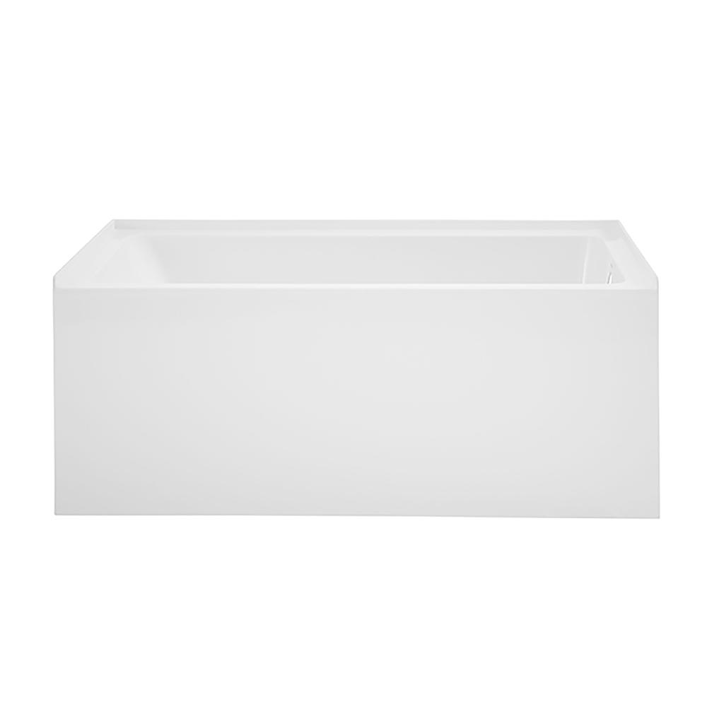 Voltaire 54" x 30" Right-Hand Drain Alcove Bathtub with Apron. Picture 1
