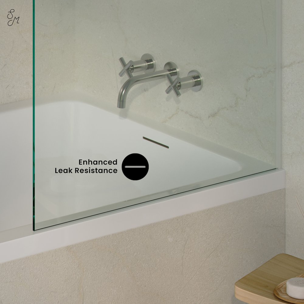 Right Drain Soaking Alcove Bathtub in Glossy White with Integrated Armrest. Picture 3