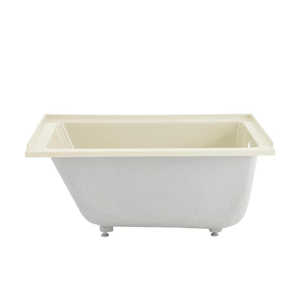Voltaire 48" x 32" Right-Hand Drain Alcove Bathtub in Bisque. Picture 1