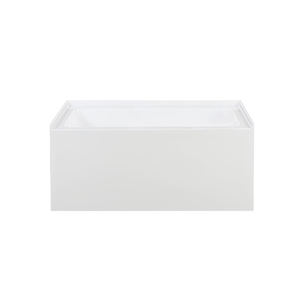 Voltaire 48" x 32" Left-Hand Drain Alcove Bathtub with Apron. Picture 1