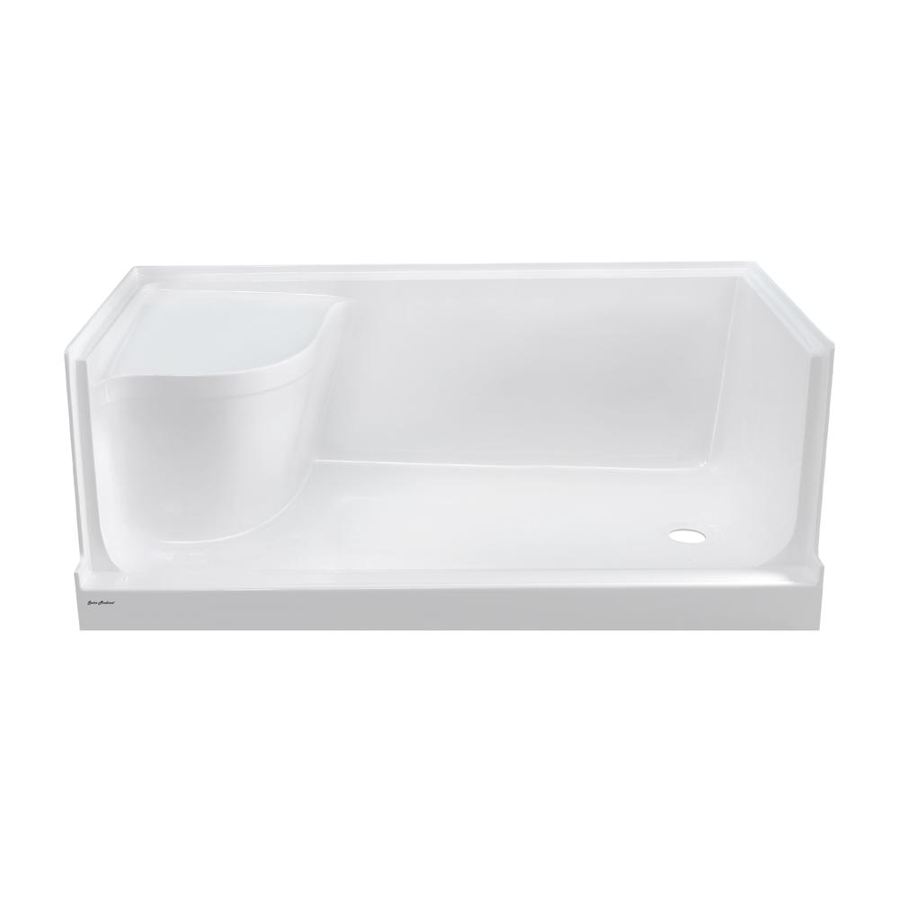 60" x 32" Single Threshold Shower Base With Right Hand Drain. Picture 1