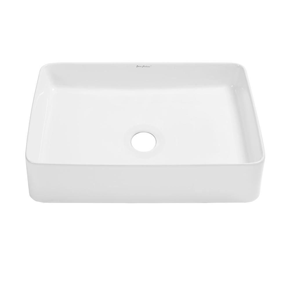 Concorde Rectangle Ceramic Vessel Sink. Picture 1