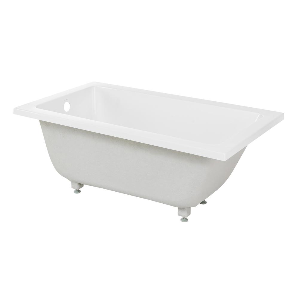 Voltaire 48" x 30" Reversible Drain Drop-In Bathtub. Picture 1
