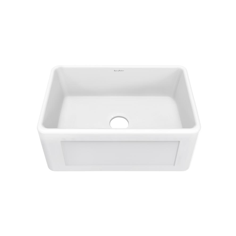 Delice 24 x 18 Ceramic, Farmhouse Kitchen Sink with Apron. Picture 3