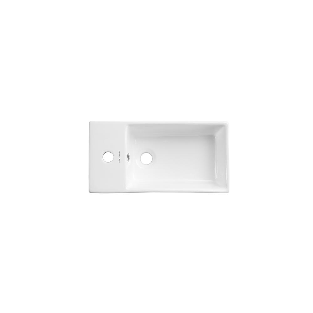 Pierre 19.5 Single, Freestanding, Open Shelf, Gold Metal Frame Bathroom Vanity. Picture 8