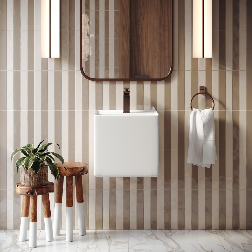 Pur 16.5" Square Wall-Mount Bathroom Sink. Picture 17