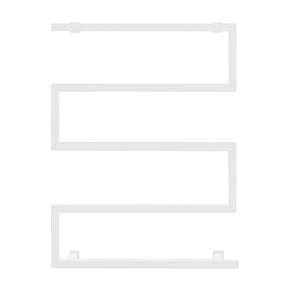 Voltaire 5-Bar Electric Towel Warmer in Matte White. Picture 1