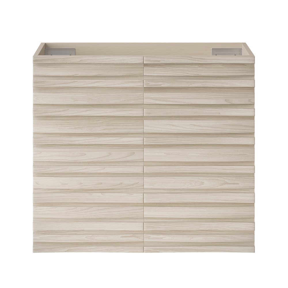 Cascade 24" Wall-Mounted Bathroom Vanity Cabinet without Top in White Oak. Picture 1