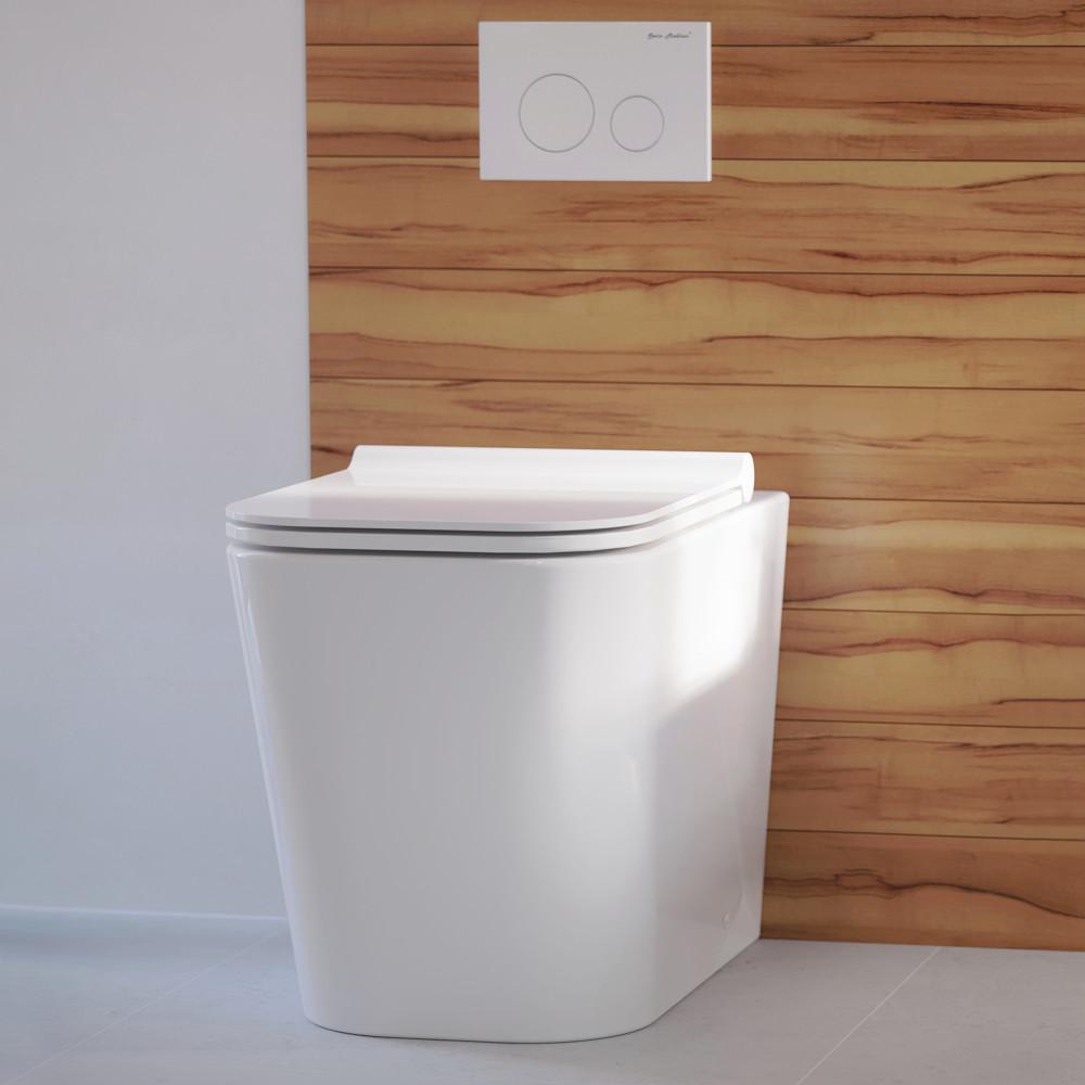 Concorde Back-to-Wall Square Toilet Bowl. Picture 2