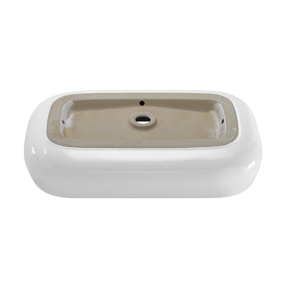 Chateau 28 Rectangle Ceramic Vessel Sink. Picture 5