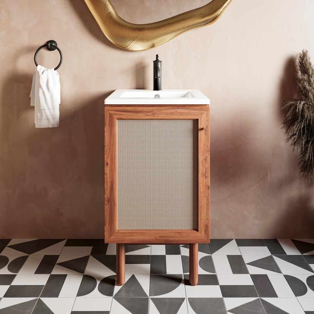 18" Ceramic Square Vanity Sink Top. Picture 2
