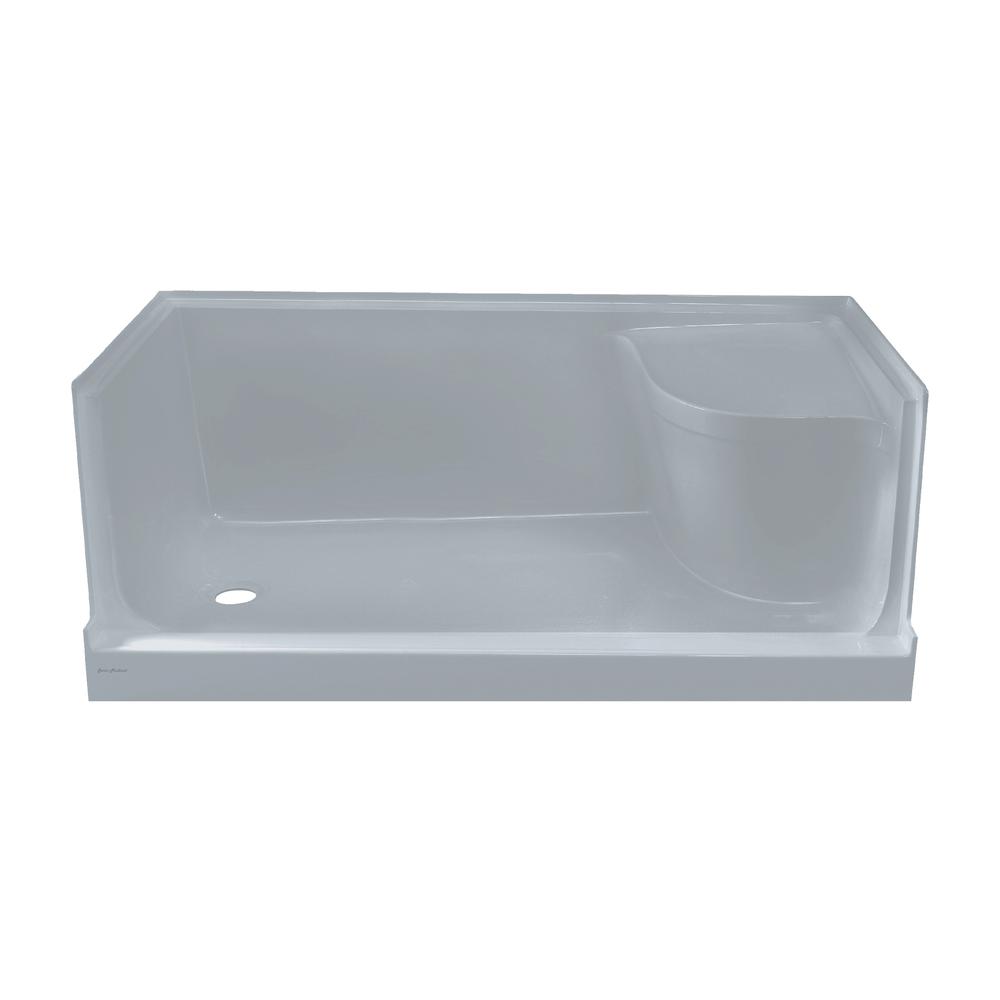 60" x 32" Single Threshold Shower Base With Left Hand Drain. Picture 1