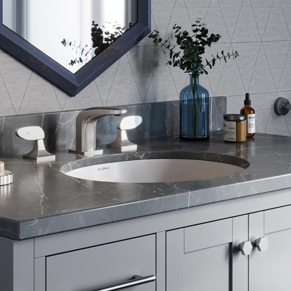 Plaisir 16.5 Oval Under-Mount Bathroom Sink. Picture 17