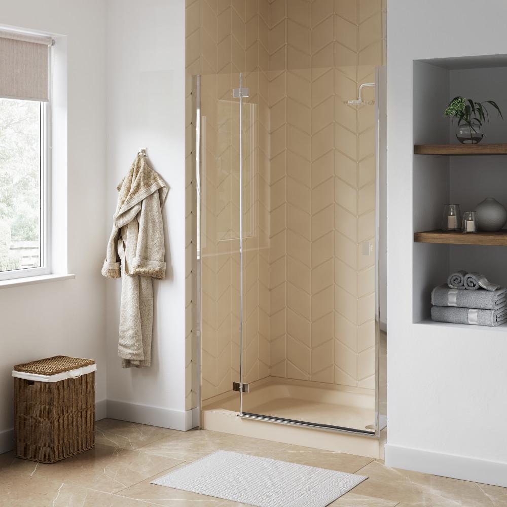 Voltaire 48" x 36" Single-Threshold, Right-Hand Drain, Shower Base in Biscuit. Picture 2