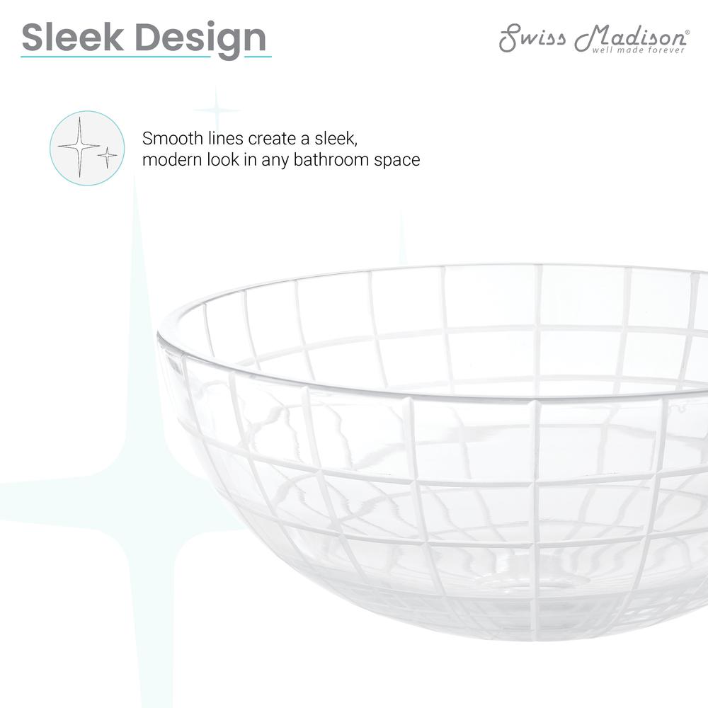 Virage 16.5" Round Glass Vessel Sink. Picture 10