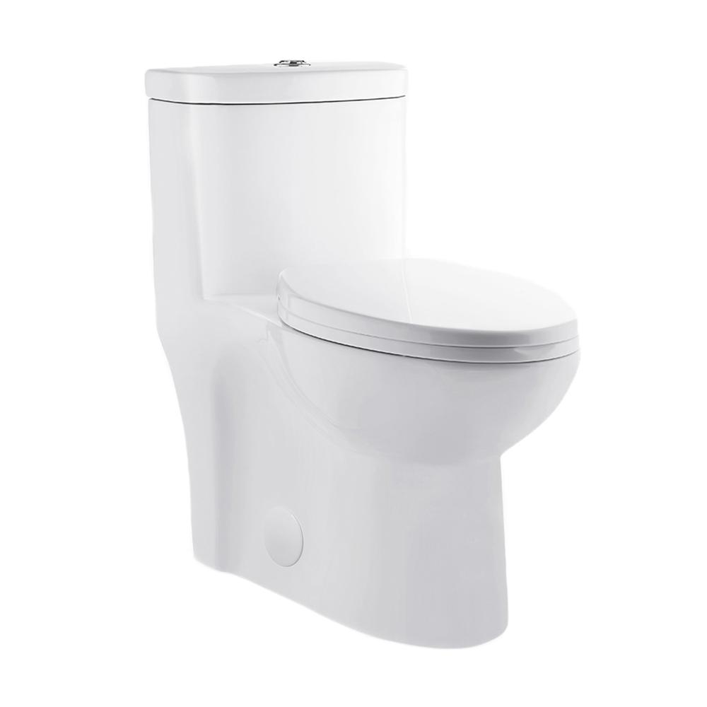 Sublime One-Piece Elongated Toilet Dual-Flush 1.1/1.6 gpf. Picture 1