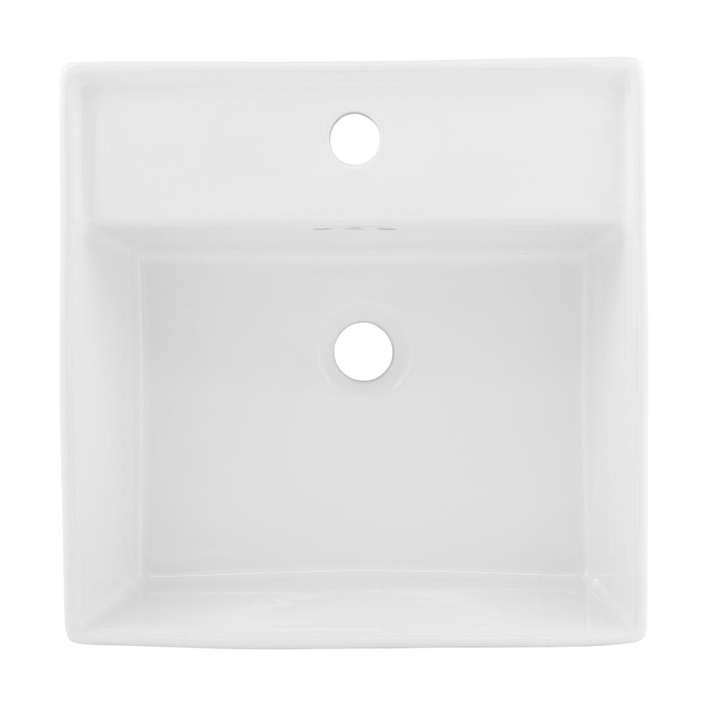 Pur 16.5" Square Wall-Mount Bathroom Sink. Picture 3