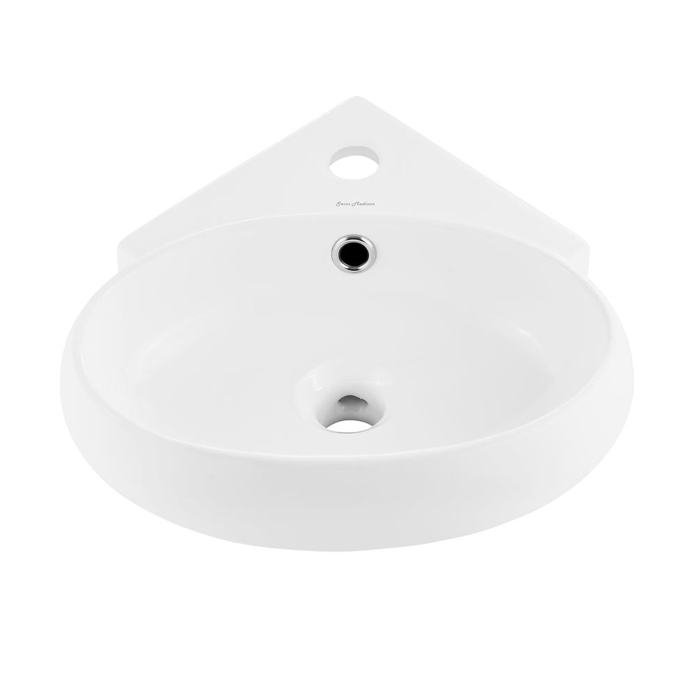 Plasir Corner Wall Hung Sink. Picture 1