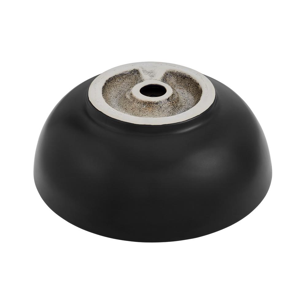 Sublime 17” Round Vessel Sink in Matte Black. Picture 6