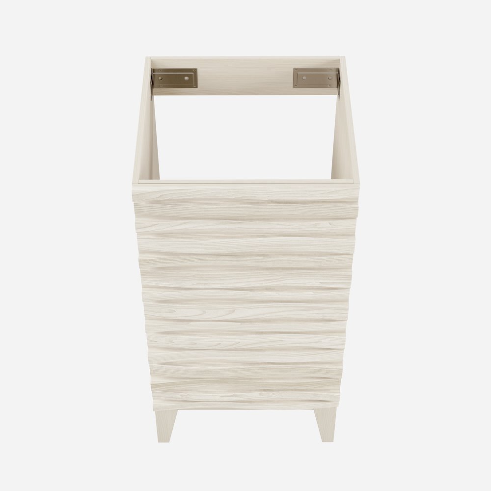 Cascade 18" Freestanding Bathroom Vanity Cabinet without Top in White Oak. Picture 4