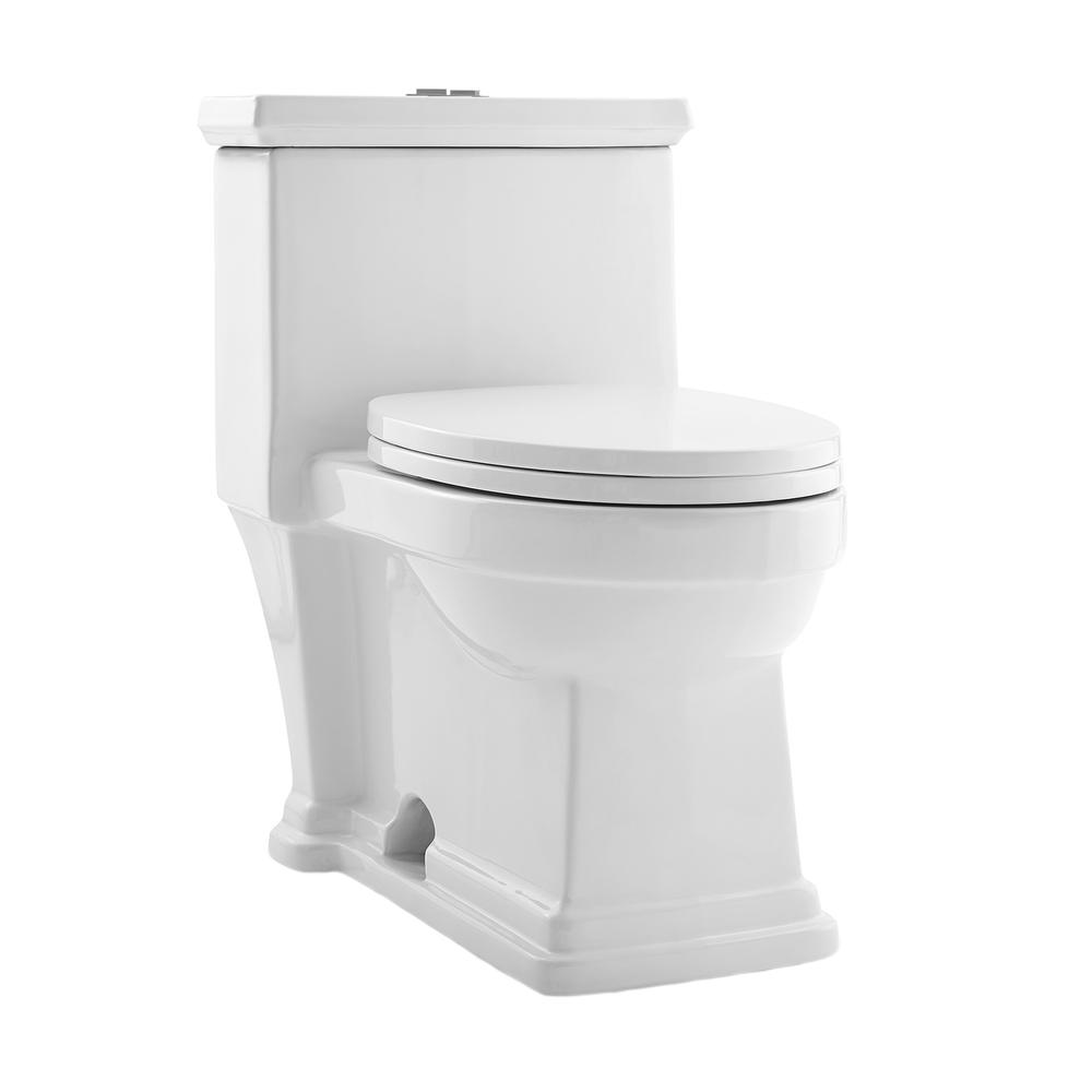 Voltaire One-Piece Elongated Toilet Dual-Flush 1.1/1.6 gpf. Picture 1