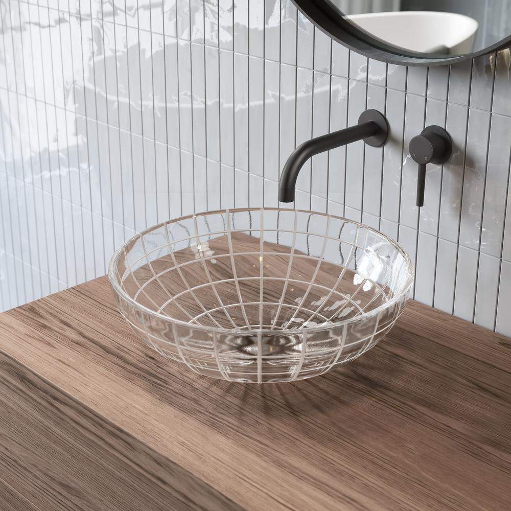 Virage 16.5" Round Glass Vessel Sink. Picture 16