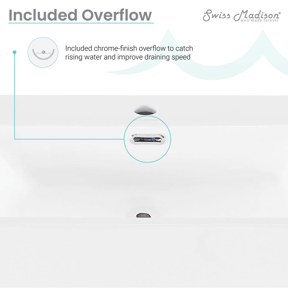 Claire 24 Ceramic Console Sink White Basin Brushed Gold Legs. Picture 12