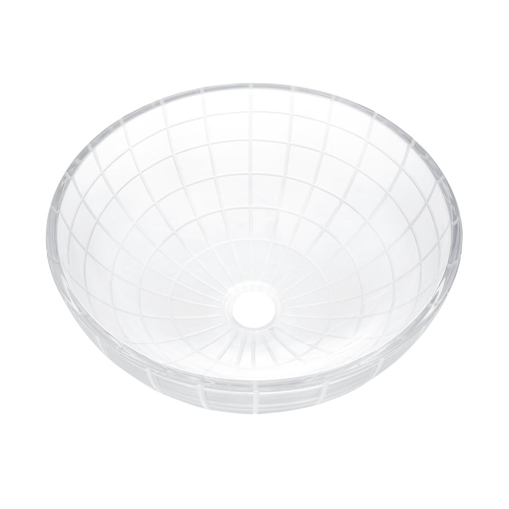 Virage 16.5" Round Glass Vessel Sink. Picture 1