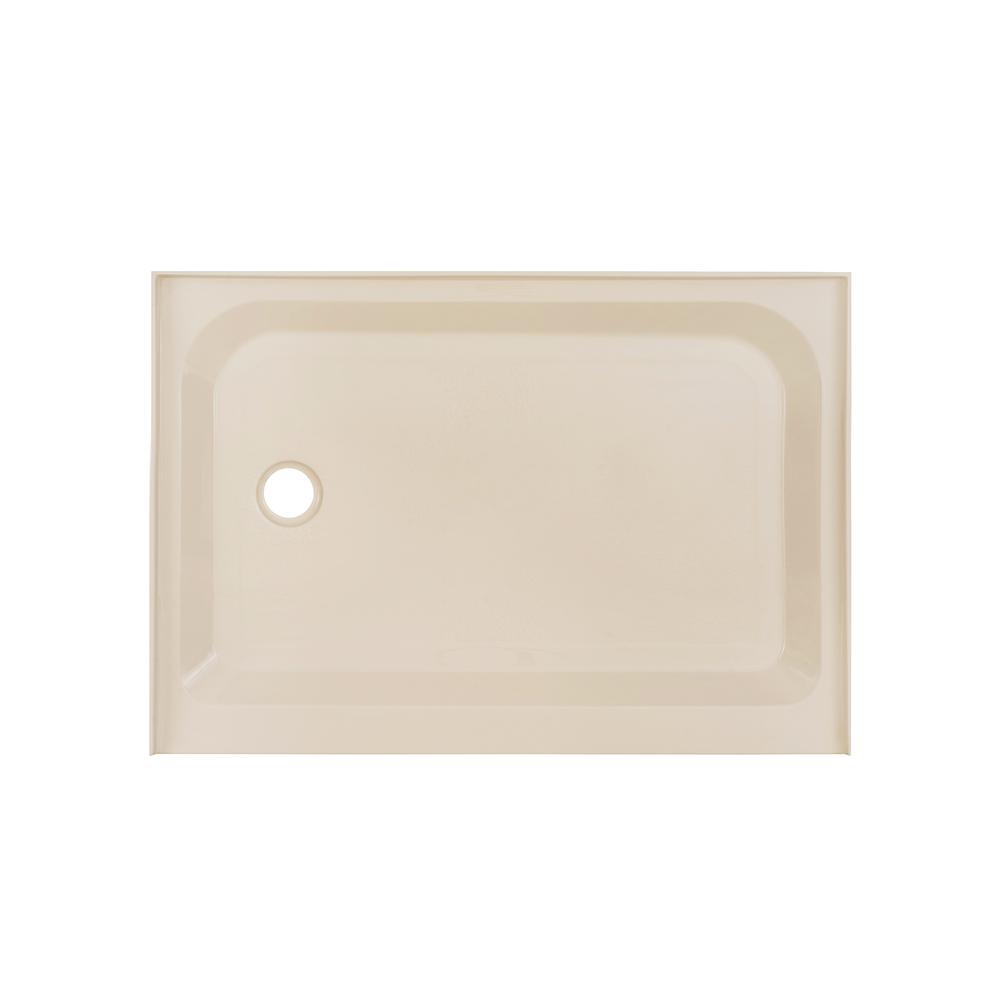 Voltaire 48" x 36" Single-Threshold, Left-Hand Drain, Shower Base in Biscuit. Picture 1