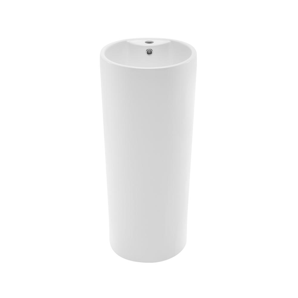 Monaco Circular Basin Pedestal sink. Picture 2