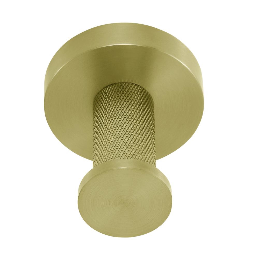 Avallon Stainless Steel Bathroom Robe Hook in Brushed Gold. Picture 1