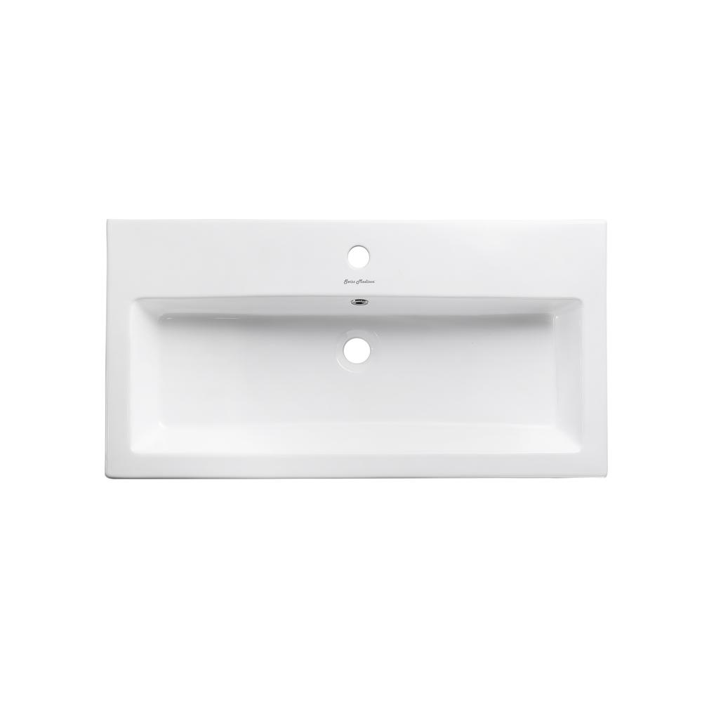 Pierre 32 Single, Freestanding, Open Shelf, Gold Metal Frame Bathroom Vanity. Picture 6
