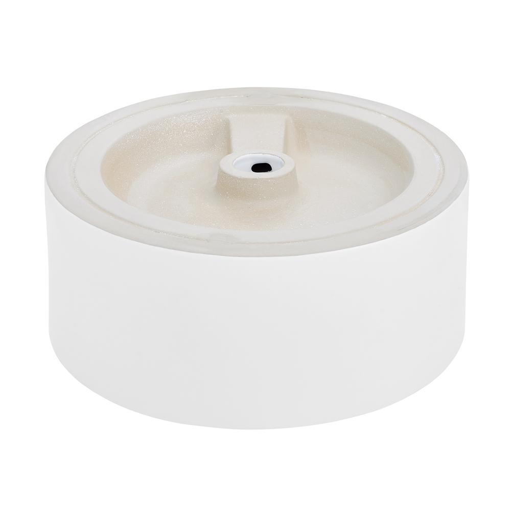 Monaco 16.5” Round Vessel Sink in Matte White. Picture 5