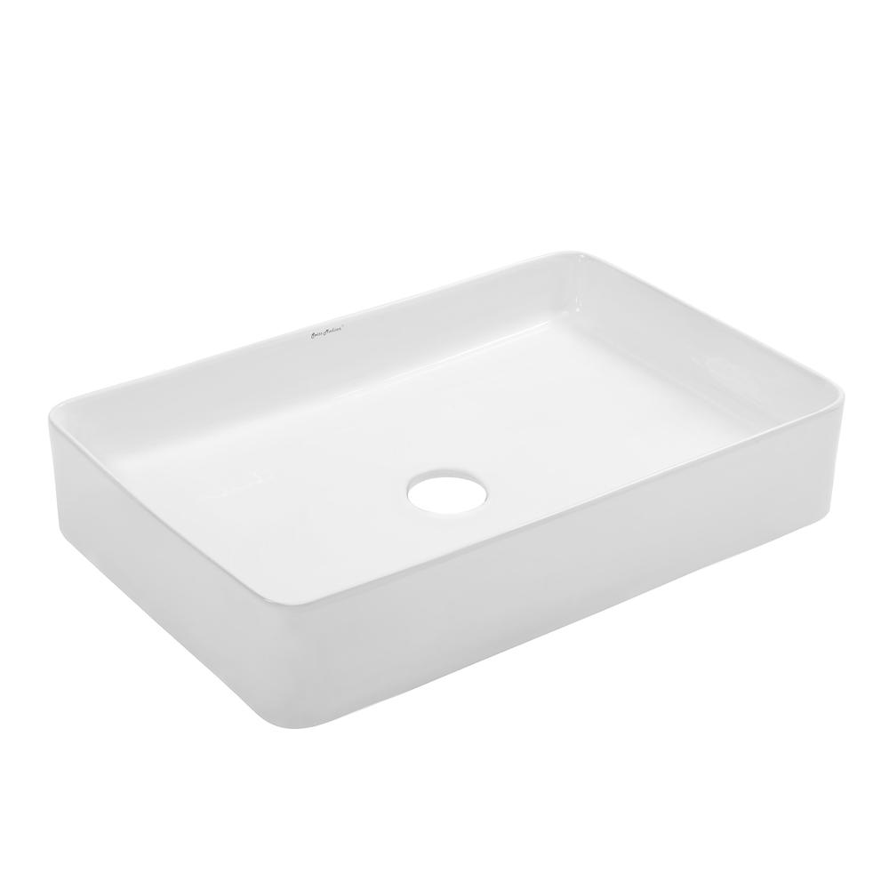 Concorde 24 Rectangle Ceramic Vessel Sink. Picture 4