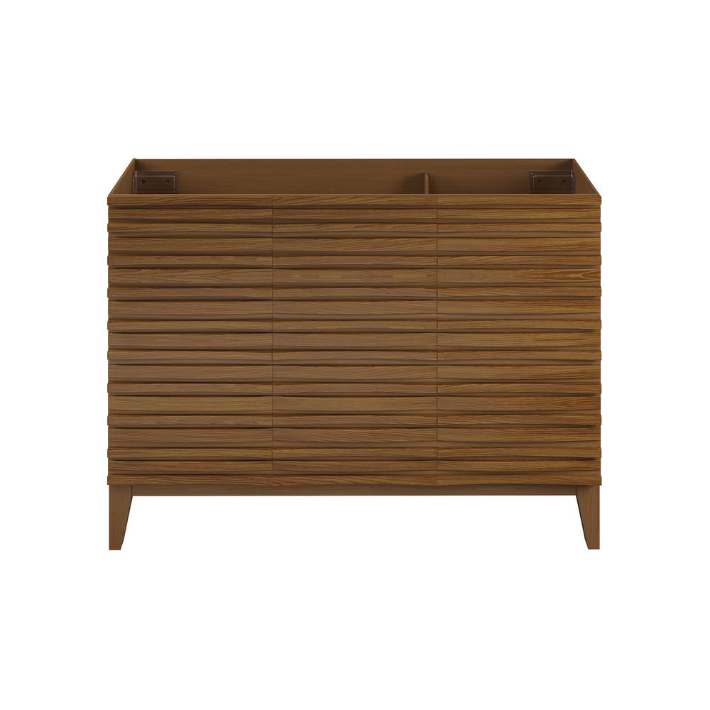 Cascade 48'' Bathroom Vanity in Brown Oak- Cabinet Only. Picture 1