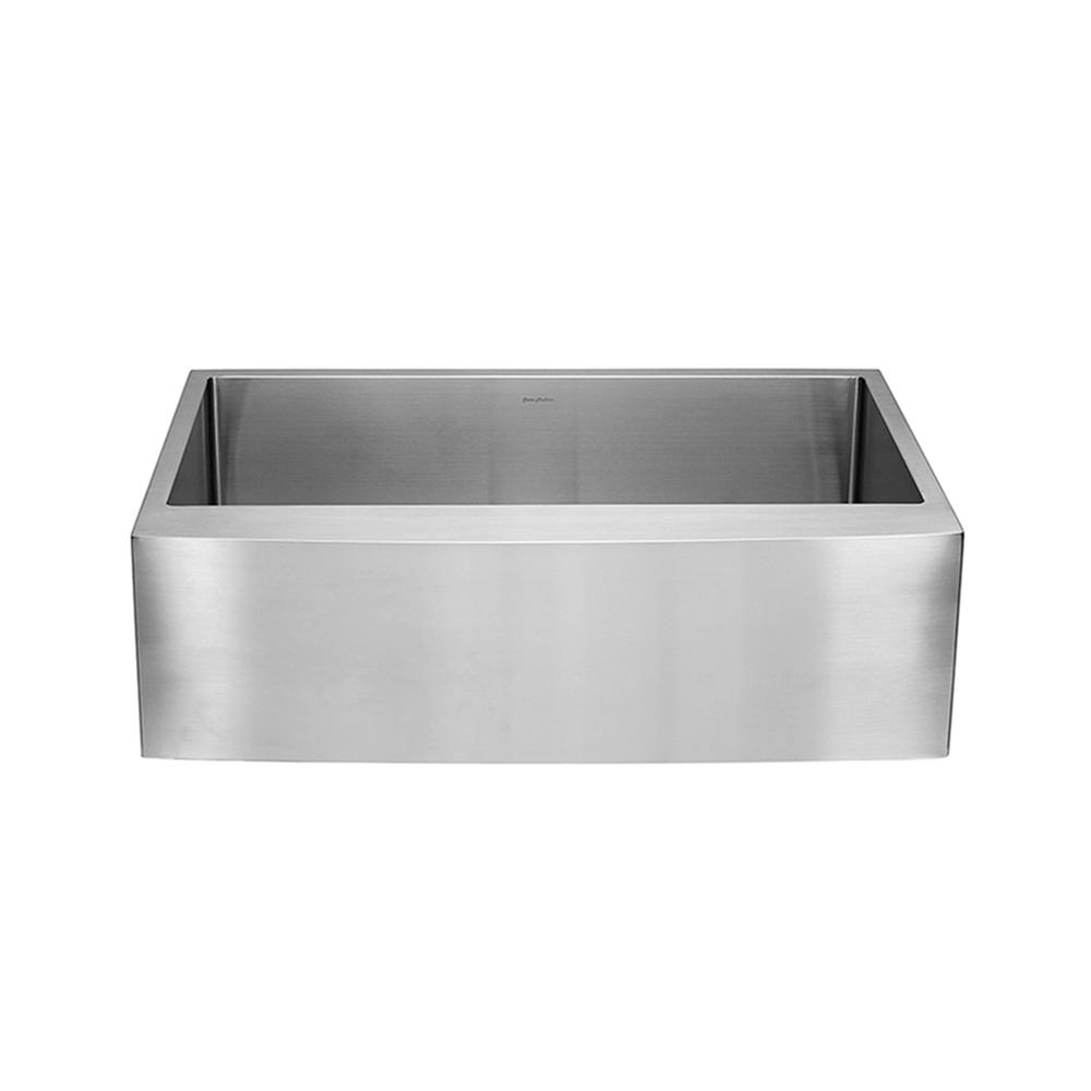 Stainless Steel, Single Basin, Farmhouse Kitchen Sink with Apron. Picture 1