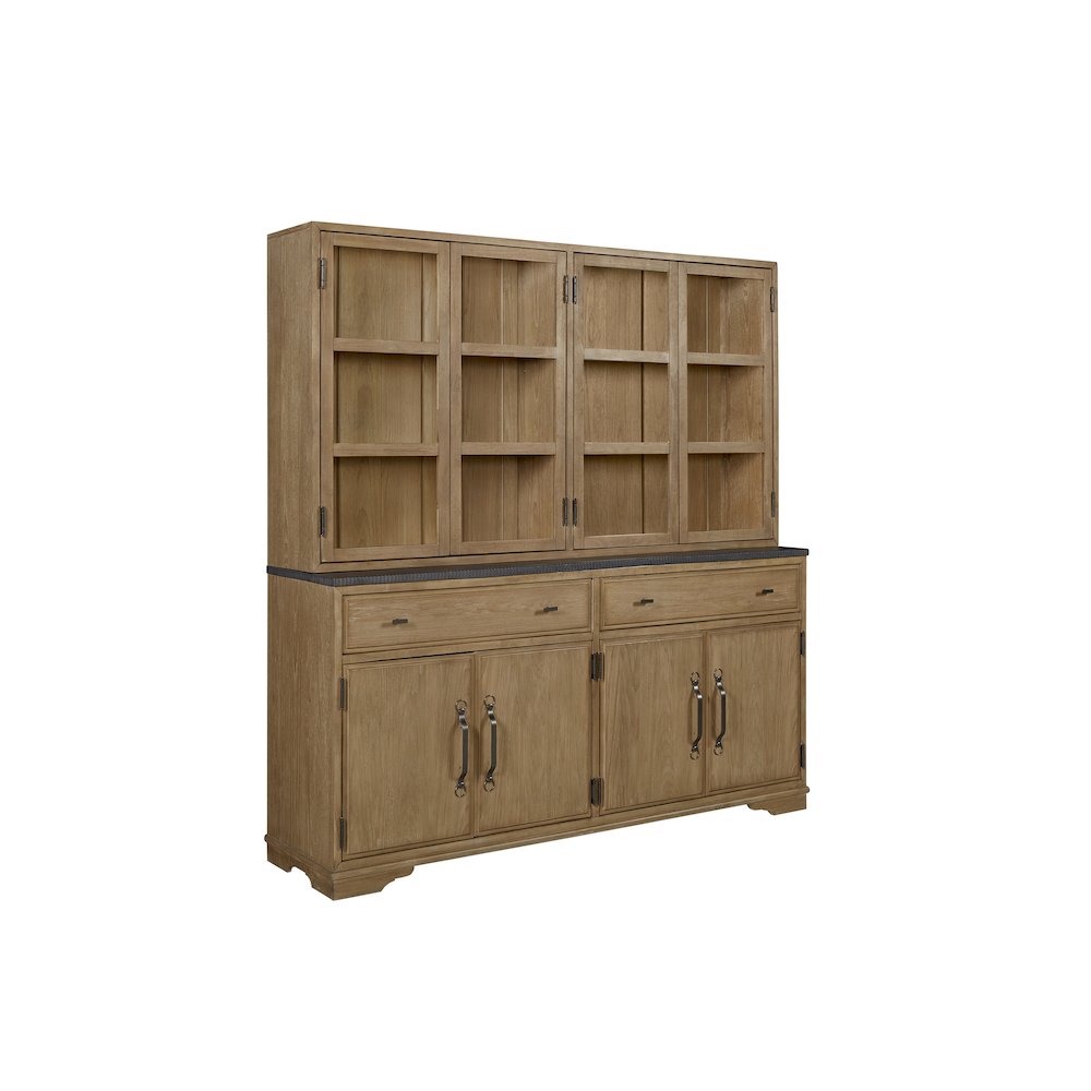 Magnolia 2 Piece Cabinet (Hutch & Buffet) - Cashew. Picture 2