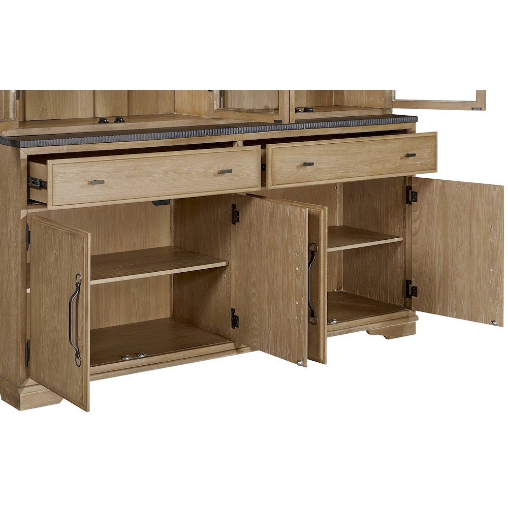 Magnolia 2 Piece Cabinet (Hutch & Buffet) - Cashew. Picture 5