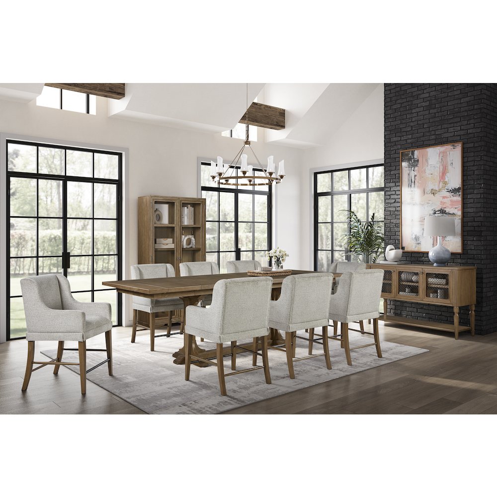 Magnolia Tall Display Cabinet - Almond. Picture 8