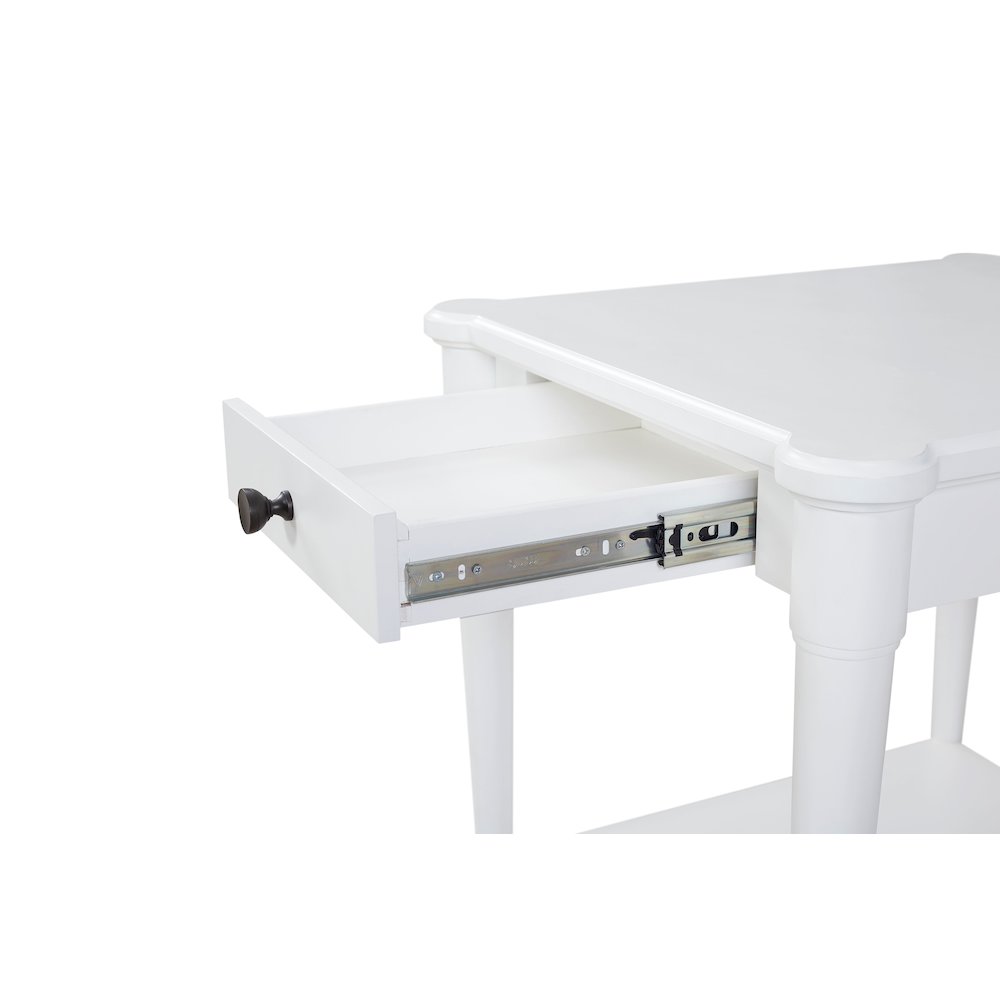 Wilmington Wood End Table-White. Picture 7