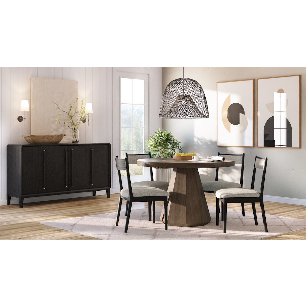 Aurora Round Dining Table W/ Lazy Susan. Picture 6