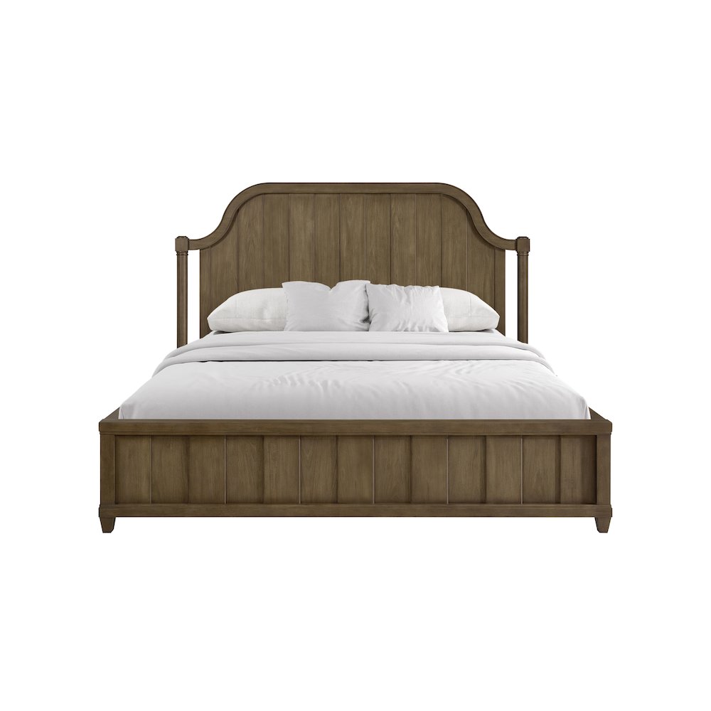 Magnolia Queen Planked Panel Bed - Almond. Picture 2