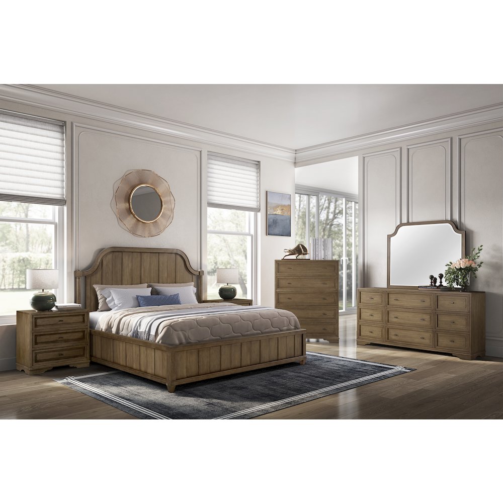 Magnolia 3 Drawer Nightstand - Almond. Picture 4