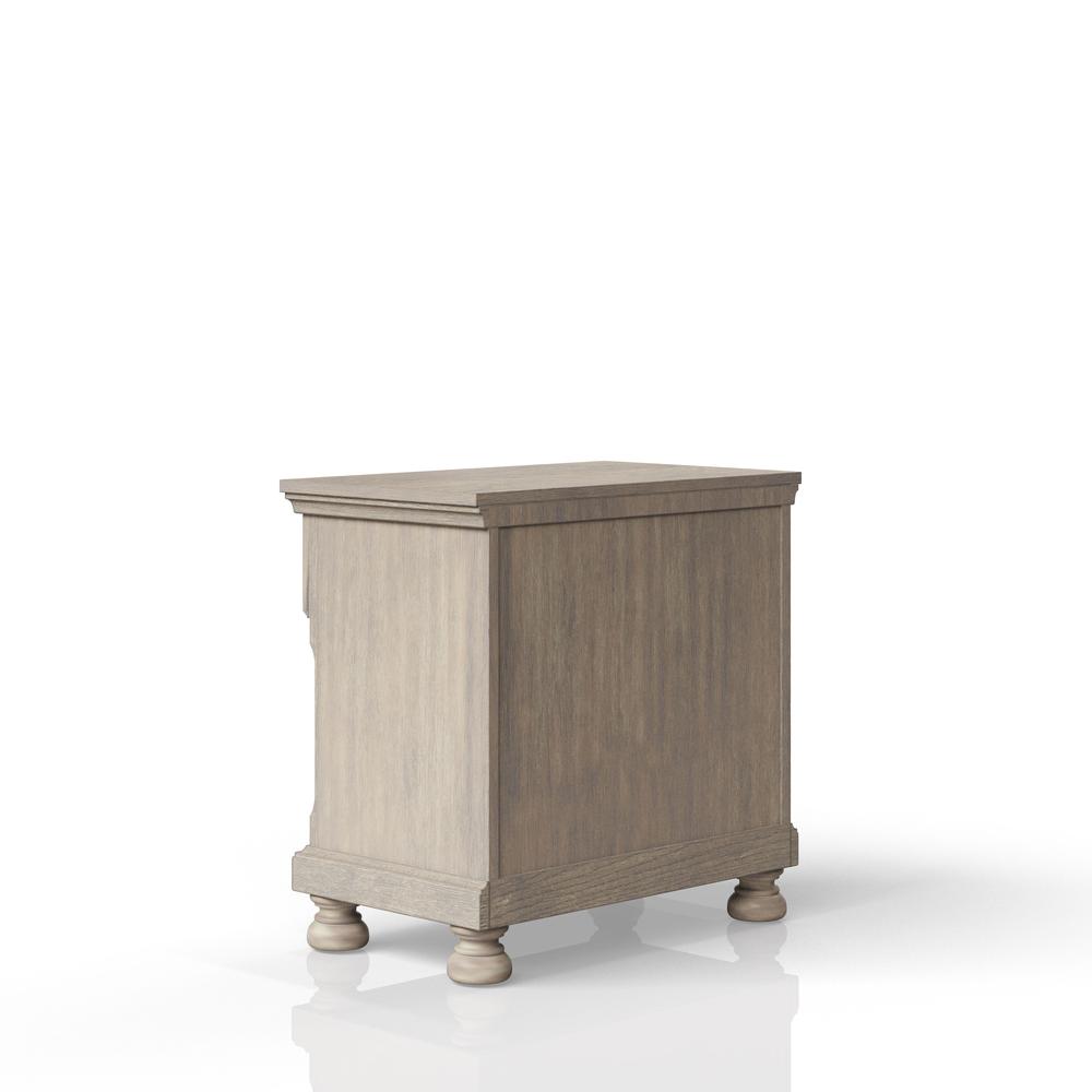 Prescott Gray Nightstand. Picture 2