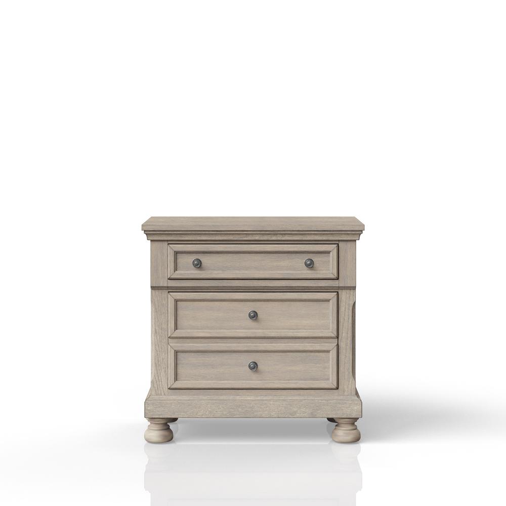 Prescott Gray Nightstand. Picture 3