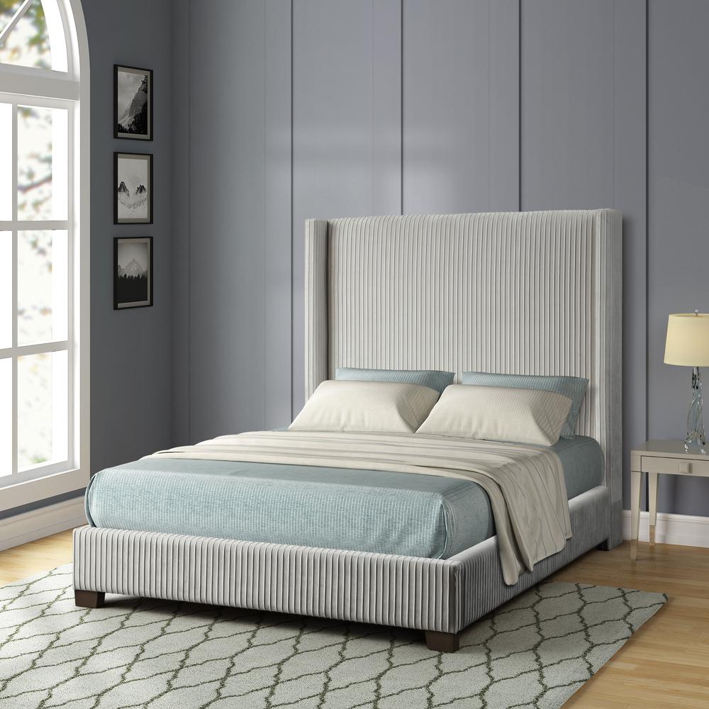Jennie Upholstered Queen Bed In A Box. Picture 2