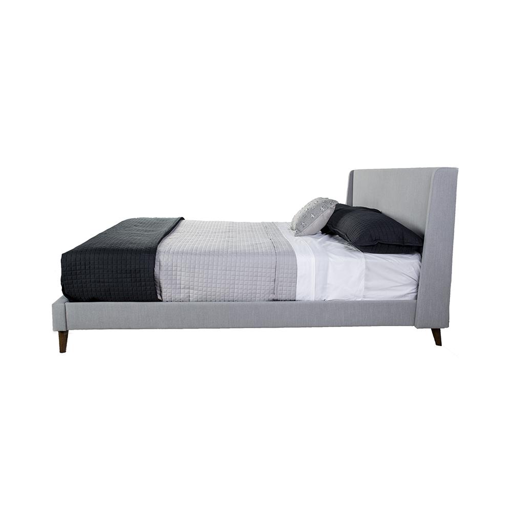 Maddison Upholstered Queen Bed In A Box W/ 2 Nightstands. Picture 8