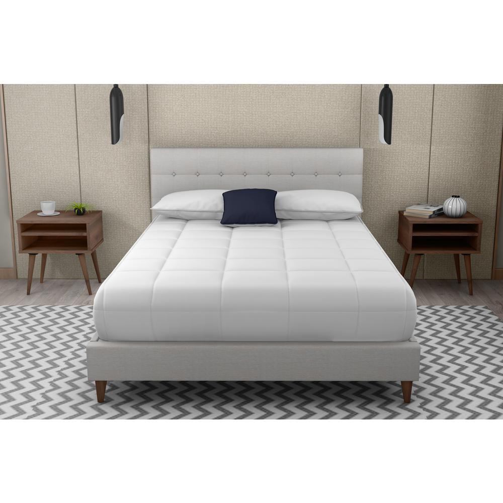 Myla Upholstered Queen Bed In A Box W/ Nightstands. Picture 8