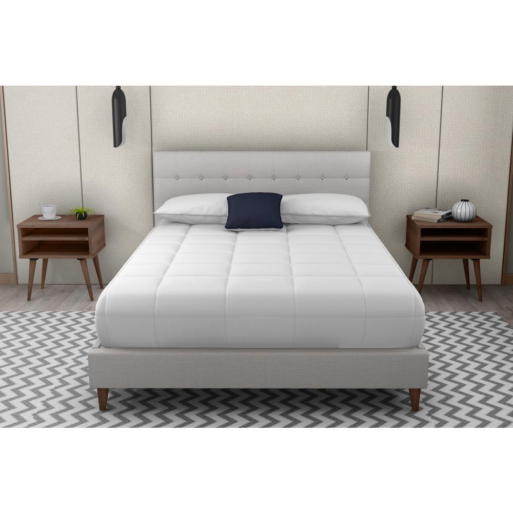 Myla Upholstered Queen Bed In A Box W/ Nightstands. Picture 9