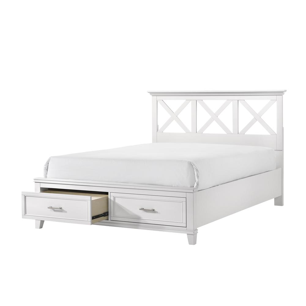 White Nova Ii King X Storage Bed. Picture 2